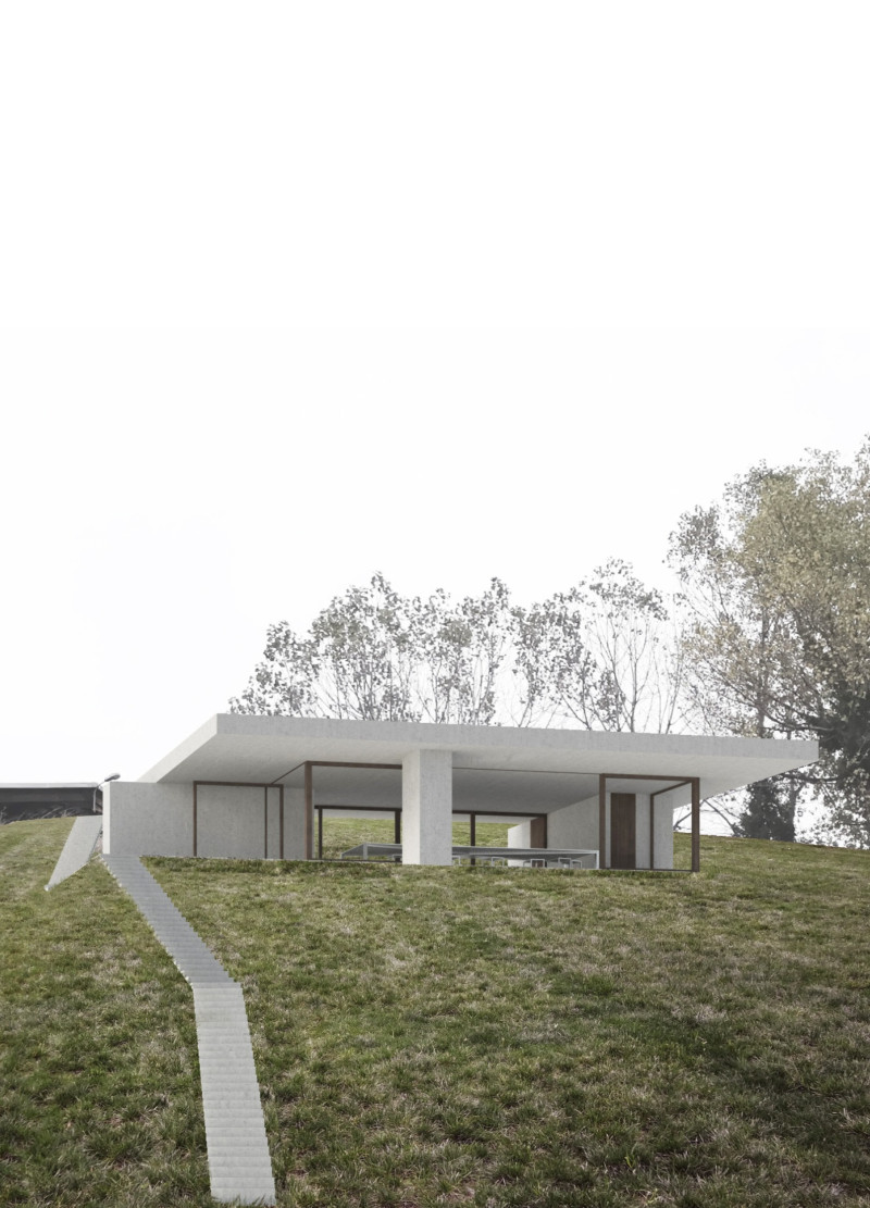 Monolithic Concrete and Irregular Stone Embodying Vineyard Connections