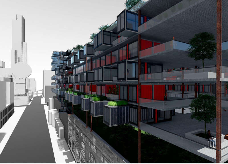 Repurposed Containers Creating Sustainable Urban Living