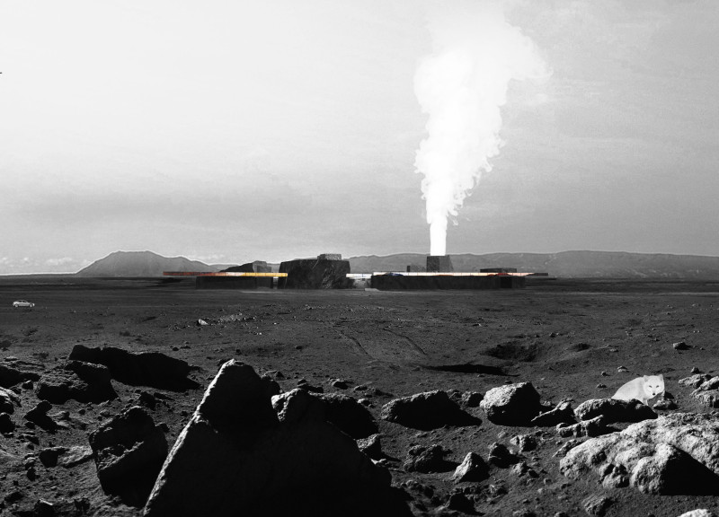 Basalt Façade and Geothermal Design in Harmony with Volcanic Terrain
