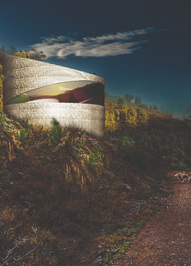 Rounded Forms and Sustainable Materials Enhance Wellness Retreat Experience