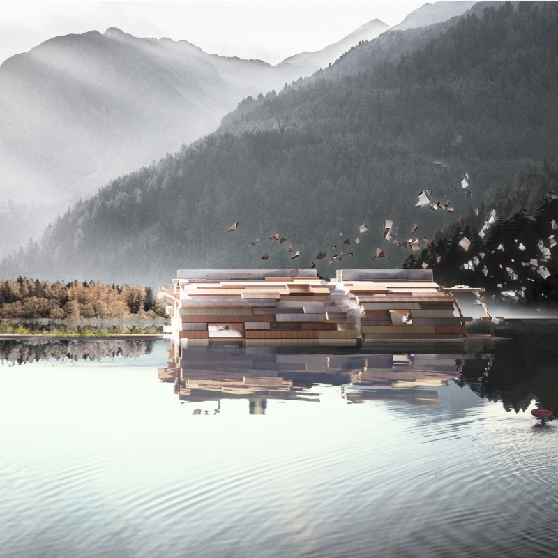 Floating Structure Inspired by Traditional Canoes and Emission Culture