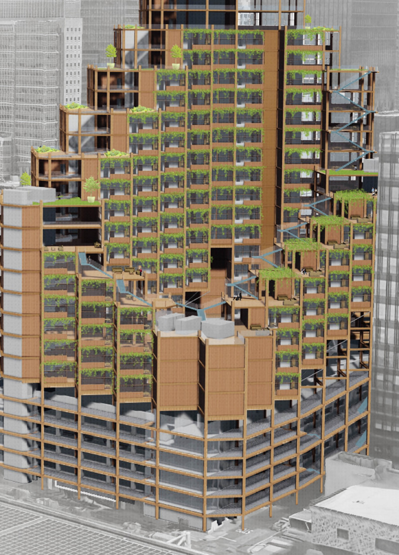 Bio-Active Spaces with Recycled Steel and Community Housing