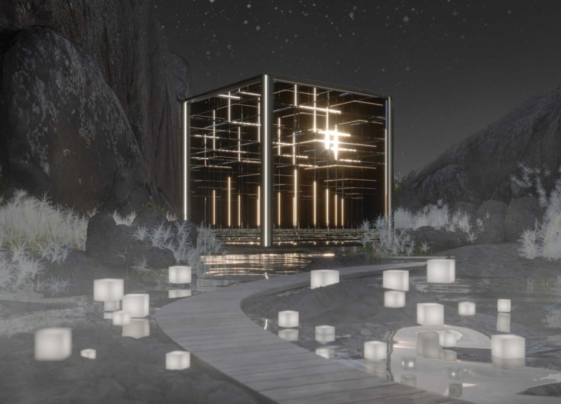 Levitating Spaces Enhanced by Transparent Glass and Adaptive Lighting in a Modern Residential Environment