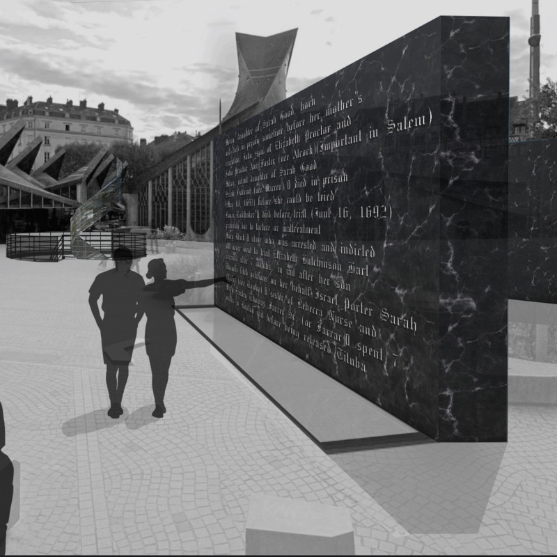 Ribbon of Memory Connecting Past and Present in a Reflective Memorial Space