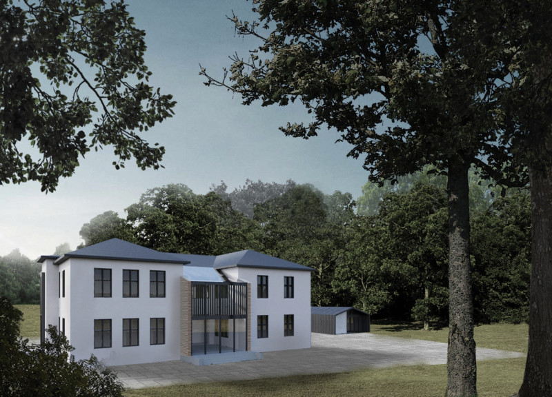 Charred Wooden Shingles and Historical Preservation in a Sustainable Cultural Hub