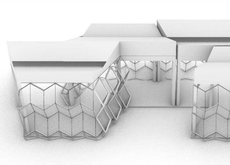 Folding Walls and Moss Integration in a Sustainable Living Space