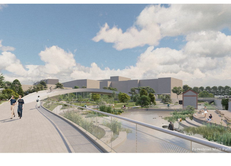 Integrating Filtering Plants Along Waterways for Community Revitalization