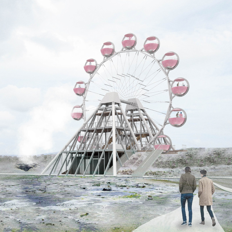 Suspended a-Frames Enriching Visitor Experience Amidst Icelandic Fissures