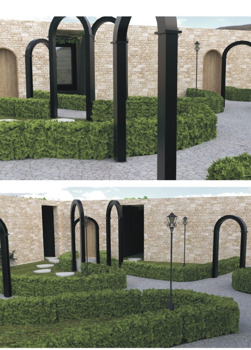 Framed Views and Vegetated Roofs Enhance Community Spaces