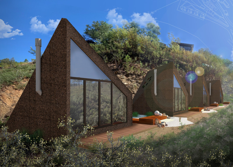 Cross-Laminated Timber Cabins Incorporating Sustainable Cork Insulation for Holistic Living