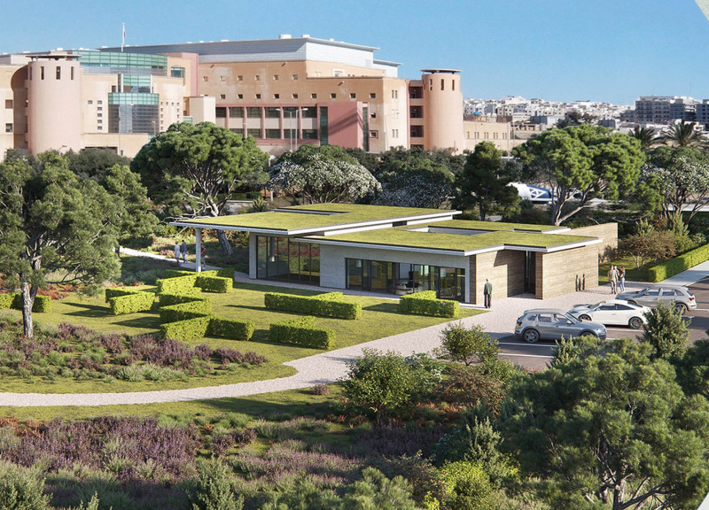 Bronze Frames and Parquet Floors in a Tranquil Hospice Environment