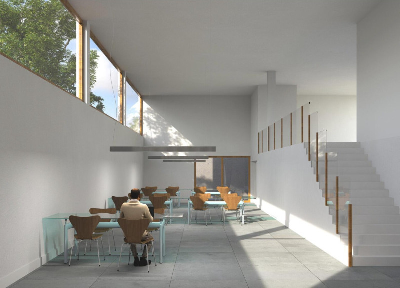 Topographic Integration of Community Spaces with Artist Residences