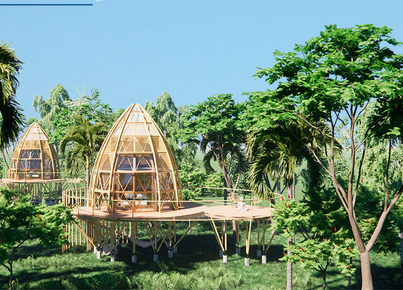 Natural Ventilation and Bamboo Columns Enhance a Sustainable Retreat in Cambodia