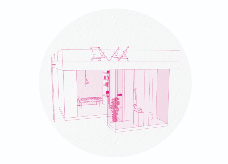 Pillared Framework with Open Space Living