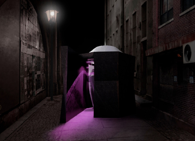 Curvilinear Metal Structure Enhancing Urban Sound Experiences Through Translucent Design