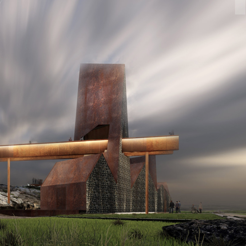 Corten Roofs and Geothermal Heating in a Community-Focused Setting