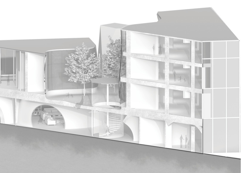 Ocean-Inspired Courtyards with Smooth Surfaces for Terminal Care