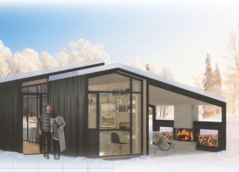 Charred Cedar Facade and Modular Design for Affordable Urban Living