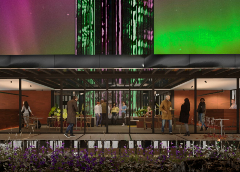 Reflective Surfaces Merging with Nature in Iceland’s Visitor Center