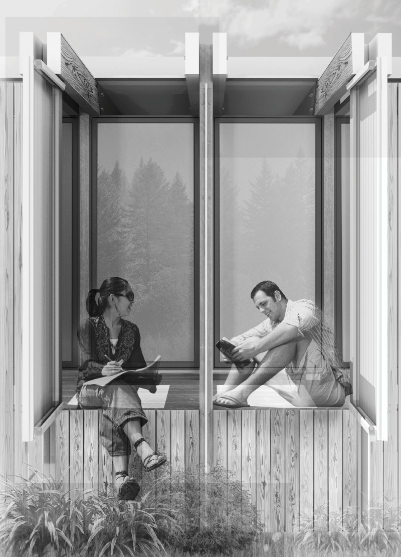 Cypress Retreat Elevated by Operable Openings in Nature