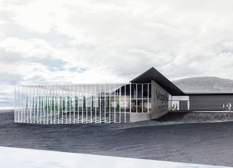 Vertical Gardens and Natural Ventilation in a Scenic Icelandic Dining Space