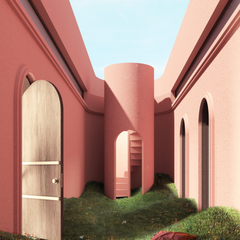 Concrete Silos and a Garden of Imagination in a Family Retreat