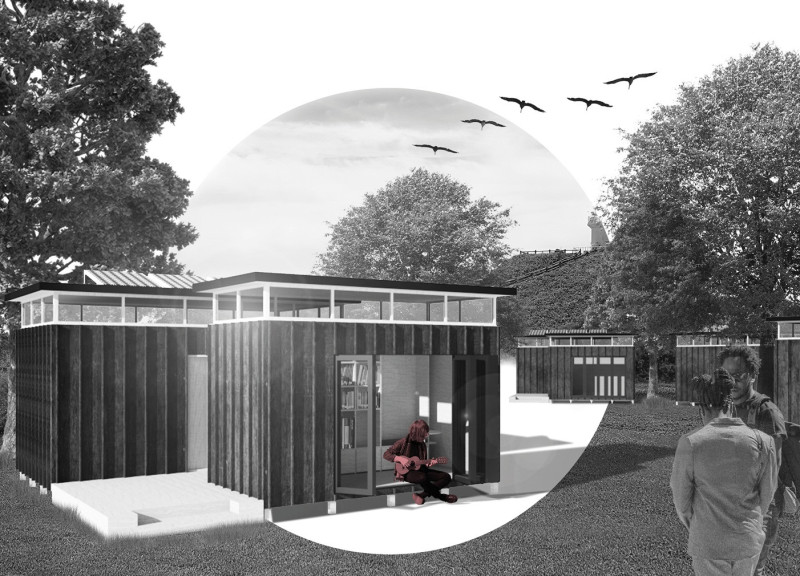 Clerestory Light and Steel Folding Doors in Compact Living Spaces