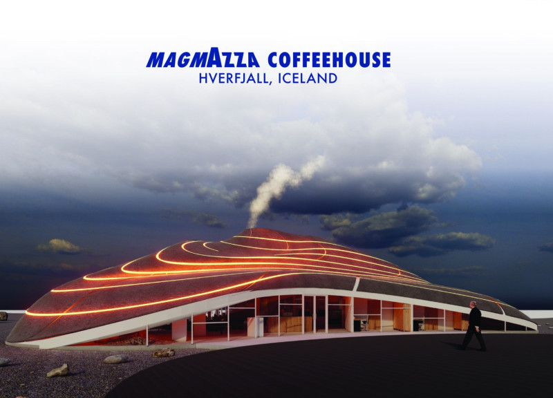 Curved Roofs and Volcanic Ash Create a Community Hub in Iceland