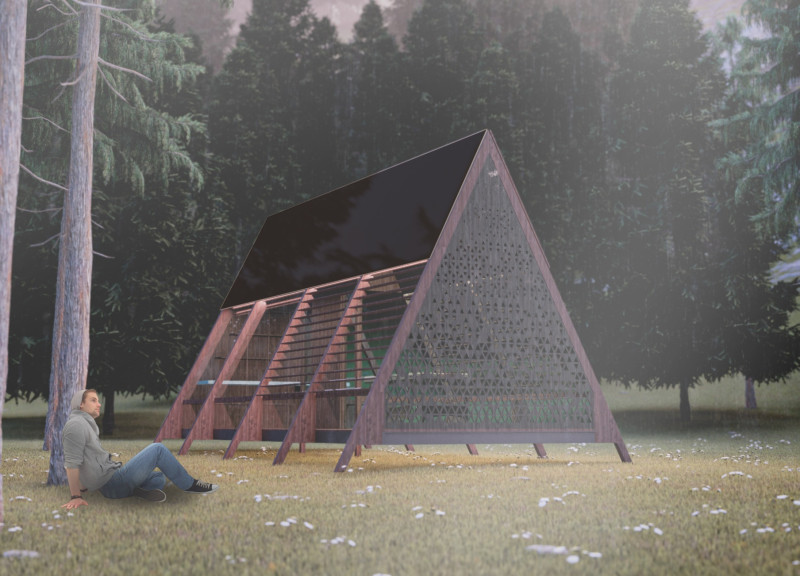 Healing Cabins Designed with Cork Oak and Maritime Pine