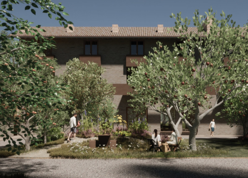 Rammed Earth Structures with Views of the Umbrian Valley