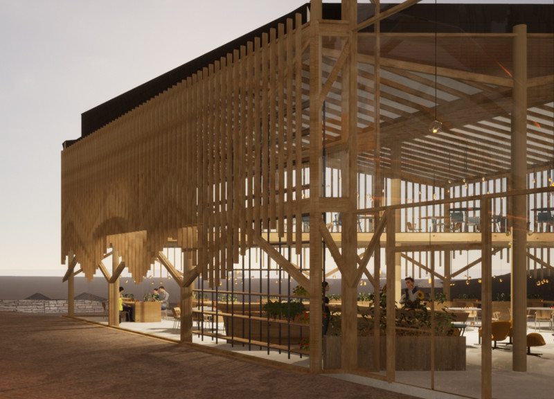 Cultivation Spaces and Greenhouses Within a Community Market Setting