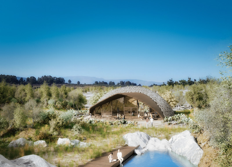 Natural Fire Wall and Bamboo Framework Enhancing Community Interaction