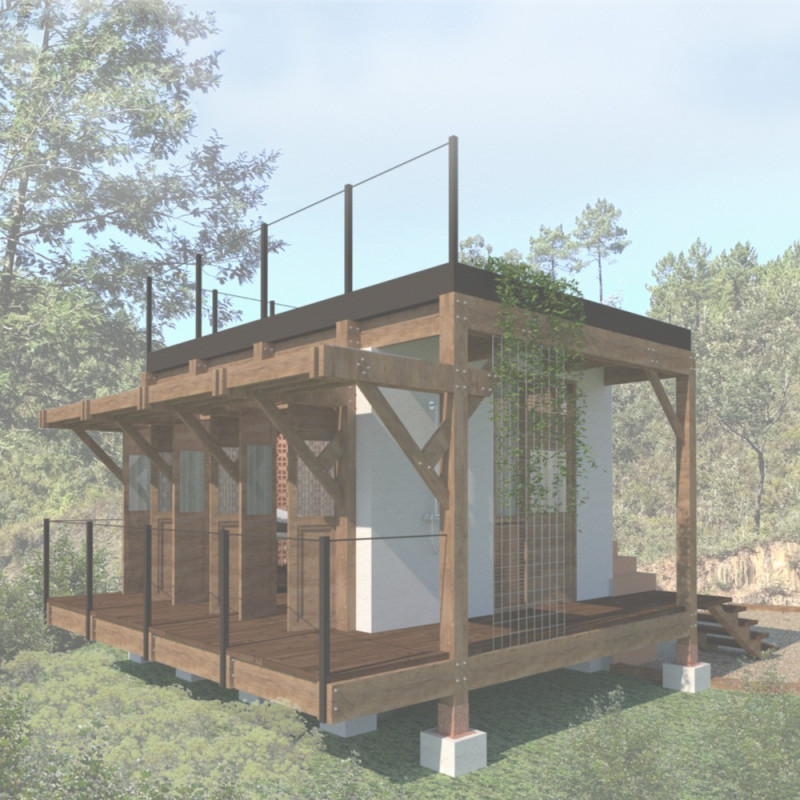 Perforated Terracotta Facades and Timber Retreats for Mindful Healing