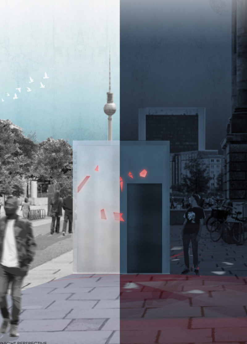 Frosted Plexiglass and Stainless Steel Booth Immersing Users in Berlin's Techno Culture