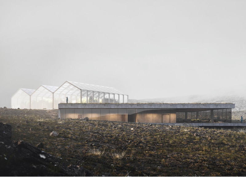 Glazed Wall Structure Embracing Vegetable Cultivation with Panoramic Views