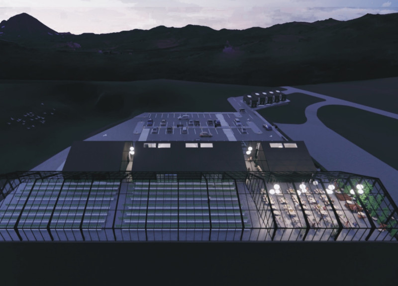 Geothermal Greenhouse Featuring High-Performance Glass and Mass Timber Construction