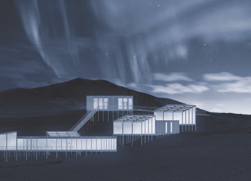 Recycled Steel Frames Within Dynamic Terraced Greenhouses