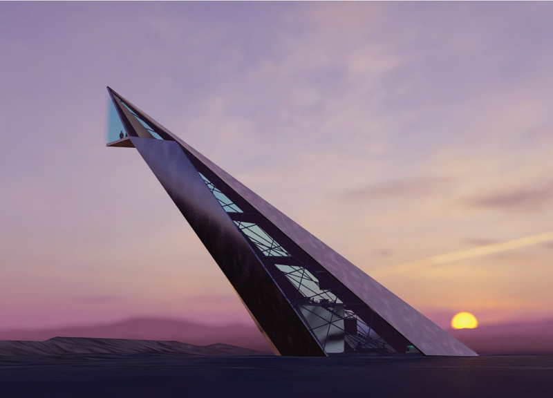 Reflective Towers and Underground Energy: a Geothermal Inspired Landmark