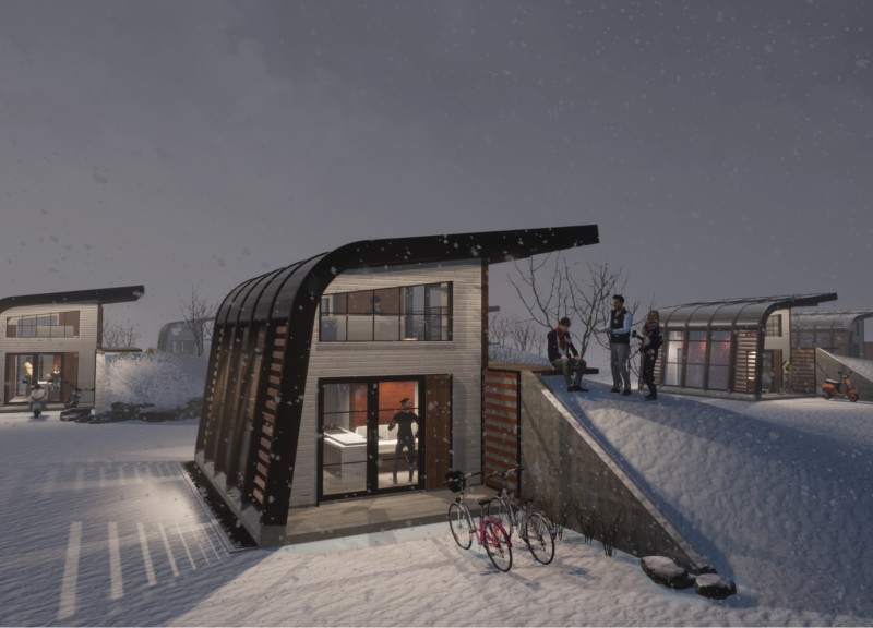 Rainwater-Collecting Home with Hydroponic Garden and Recycled Elements