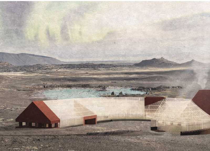 Volcanic Rock Follies Enhancing Community Experience in a Greenhouse Restaurant