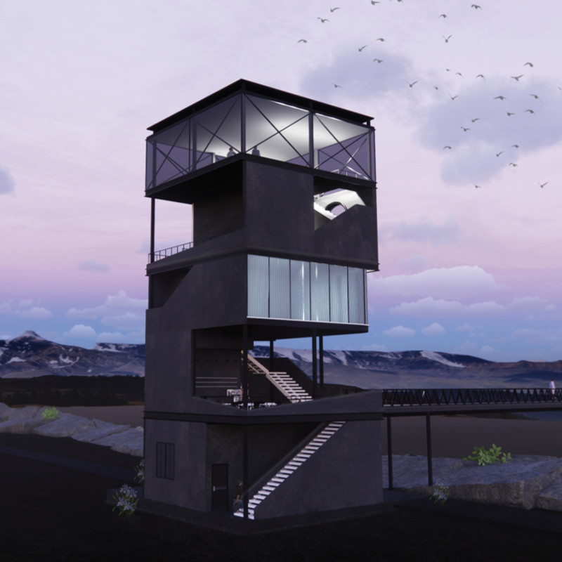 Translucent Polycarbonate Structure Bridging Tectonic Plates for Enhanced Visitor Experience