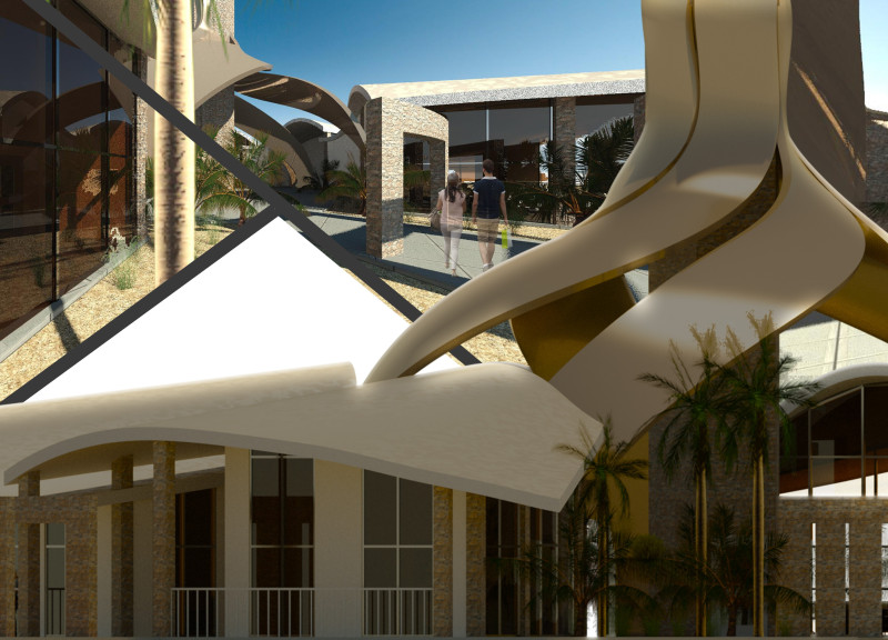 Bronze Roofing and Natural Ventilation Enhancements in a Desert Visitor Center