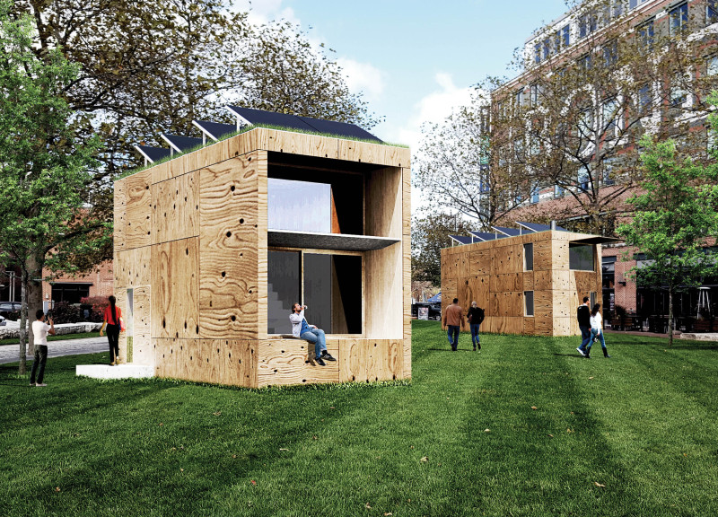 Off-Grid Living with Split-Floor Design and Steel Framework