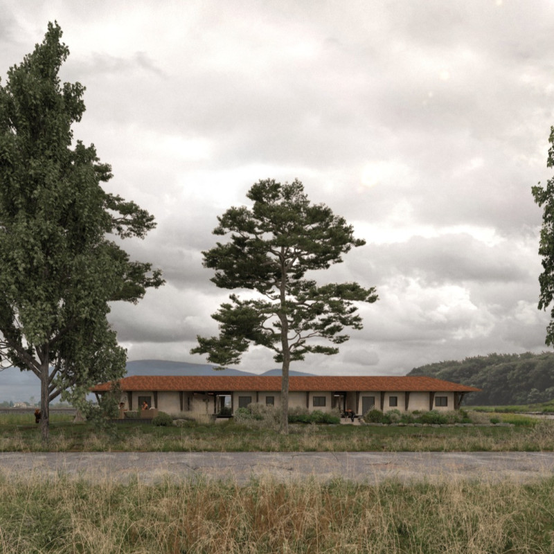 Thermal Regulation Through Massive Stone and Non-Transformed Wood in Communal Guest Homes