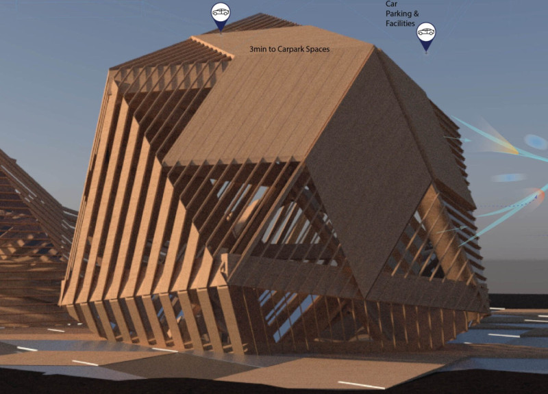 Aluminum Ceiling Tiles and Aluminum Features in a Community-Focused Gathering Space