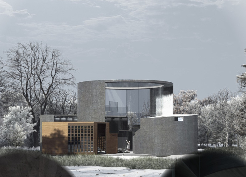 Ambient Glow and Glass Structure in a Thoughtfully Designed Residence