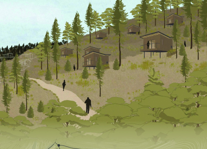 Elevated Pods Embracing Nature Through Phytodepuration and Natural Ventilation