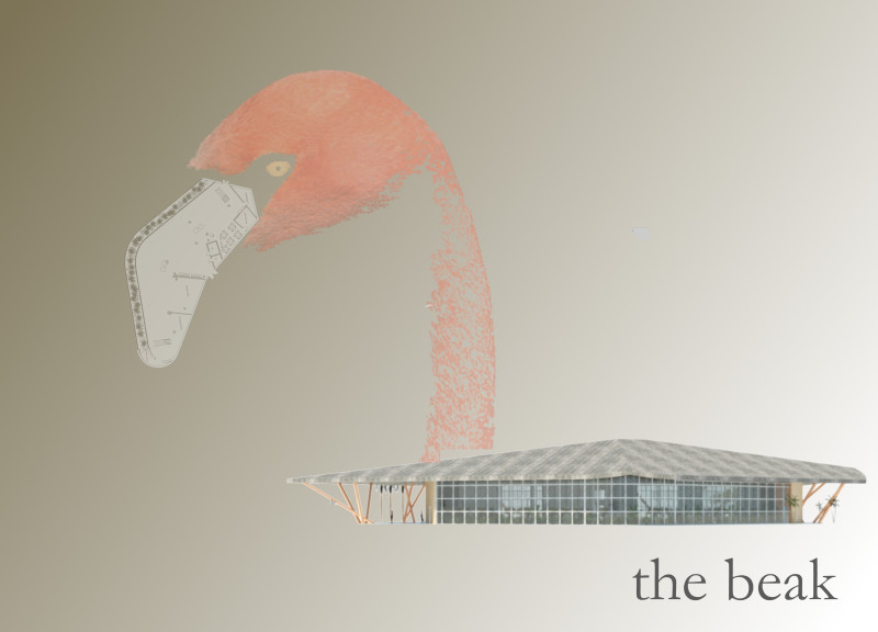 Thatched Roof over a Wildlife Garden with Gulam Pillars