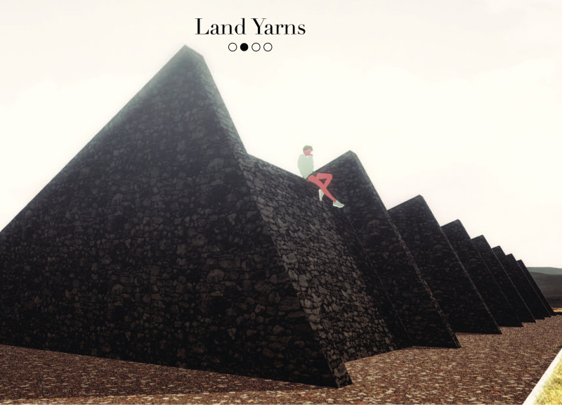 Lava Walls and Concrete Platforms Enhancing Visitor Experience in a Natural Landscape