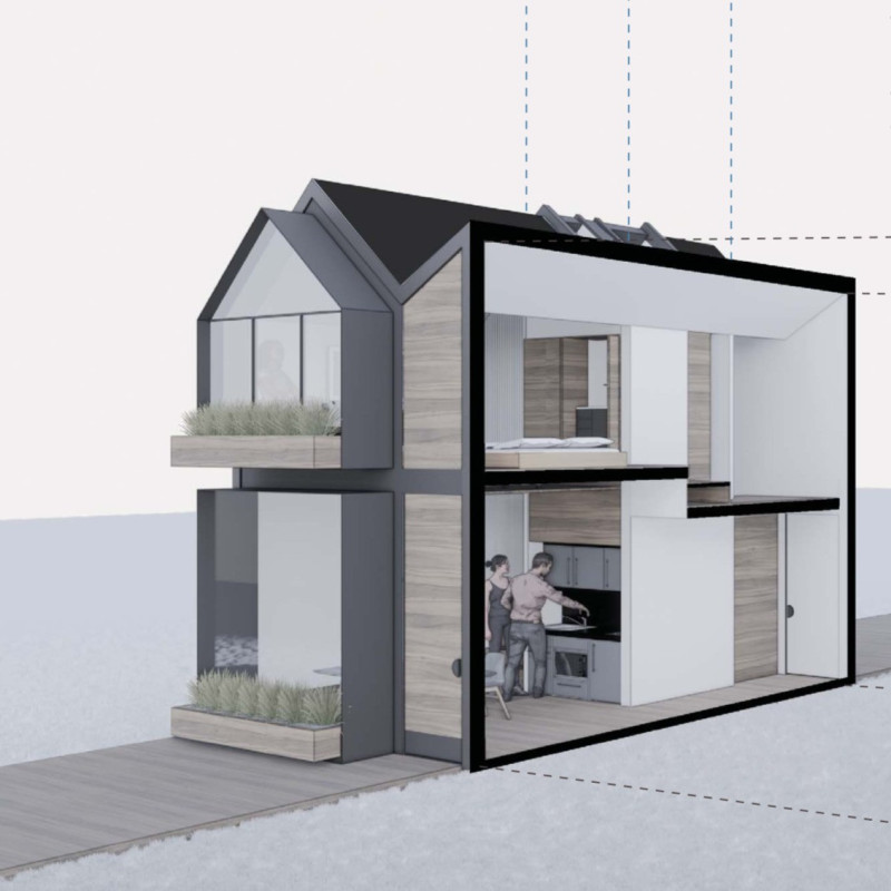 Modular Core Housing with Efficient Water Management